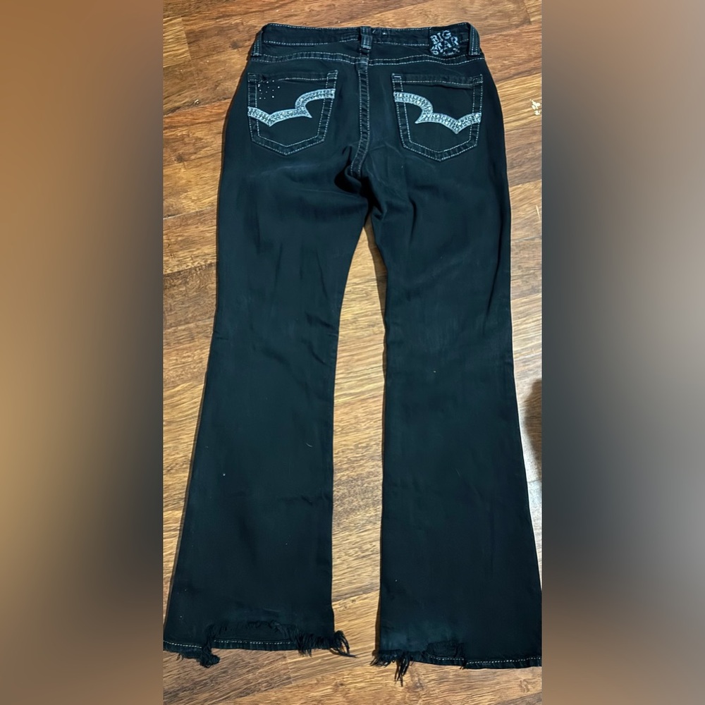 Women’s Big Star Maddie mid rise dark look black to me colored jeans